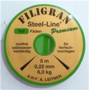 Leitner Filigran Steel-Line, 7X7, braun, 5 m Spule