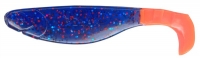 Kopyto, 10,5 cm, blau-transparent-glitter orange Tail