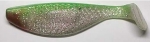 Aqua, 10 cm, perlweißglitter-grün