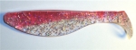 Kopyto, 10,5 cm, farblos-transparent-glitter-rot