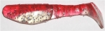 Kopyto, 8 cm, farblos-transparent-glitter-rot