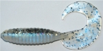 Twister, 8,5 cm, perl blauschimmer-farblos-transparent-glitter
